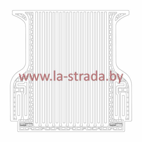 Комплект резиновых автомобильных ковриков FORD RANGER 2006-