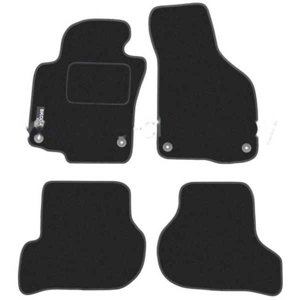 Комплект резиновых автомобильных ковриков SKODA OCTAVIA 2004-2008