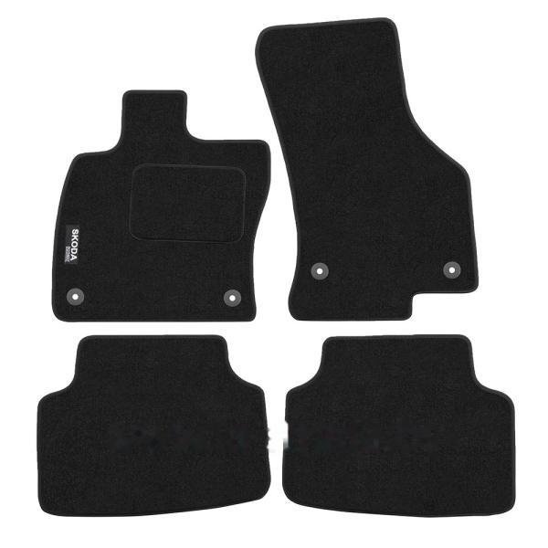 Комплект резиновых автомобильных ковриков SKODA OCTAVIA A7 2017-2020