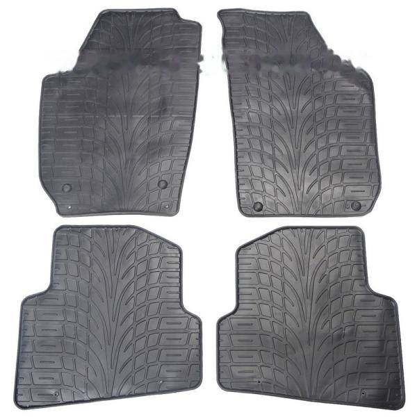 Комплект резиновых автомобильных ковриков SKODA FABIA 2007-2014