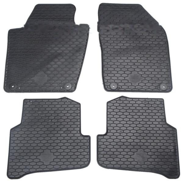 Комплект резиновых автомобильных ковриков SKODA FABIA 2007-2014