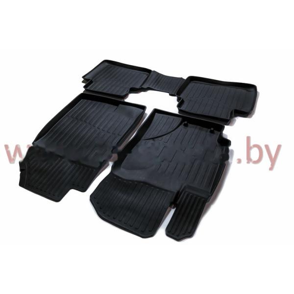 Комплект резиновых автомобильных ковриков HYUNDAI SOLARIS 2015-2017