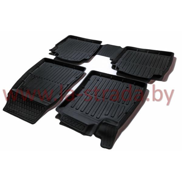 Комплект резиновых автомобильных ковриков NISSAN SENTRA B17 2014-2017