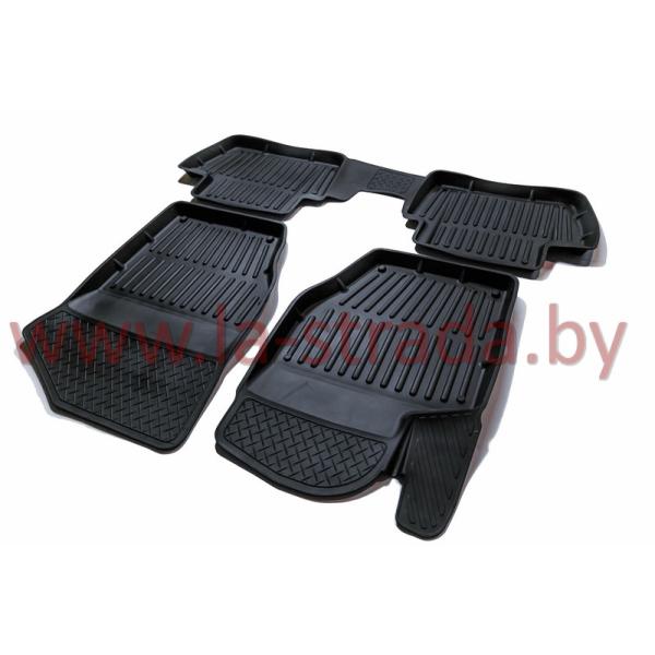 Комплект резиновых автомобильных ковриков PEUGEOT 308 2007-2011