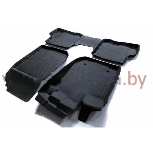 Комплект резиновых автомобильных ковриков RENAULT LOGAN 2014-