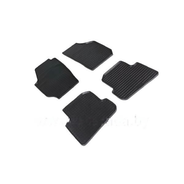 Комплект резиновых автомобильных ковриков SKODA FABIA 2007-2014