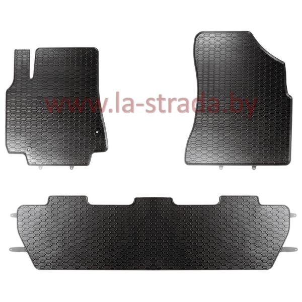 Комплект резиновых автомобильных ковриков PEUGEOT PARTNER 2005-