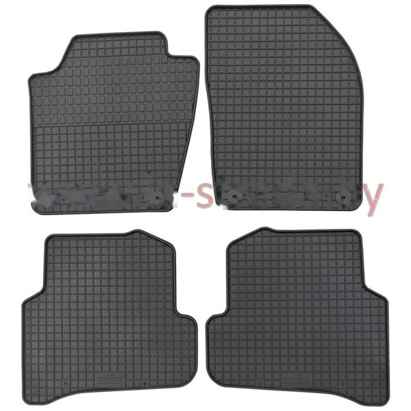 Комплект резиновых автомобильных ковриков SKODA FABIA 2007-2014