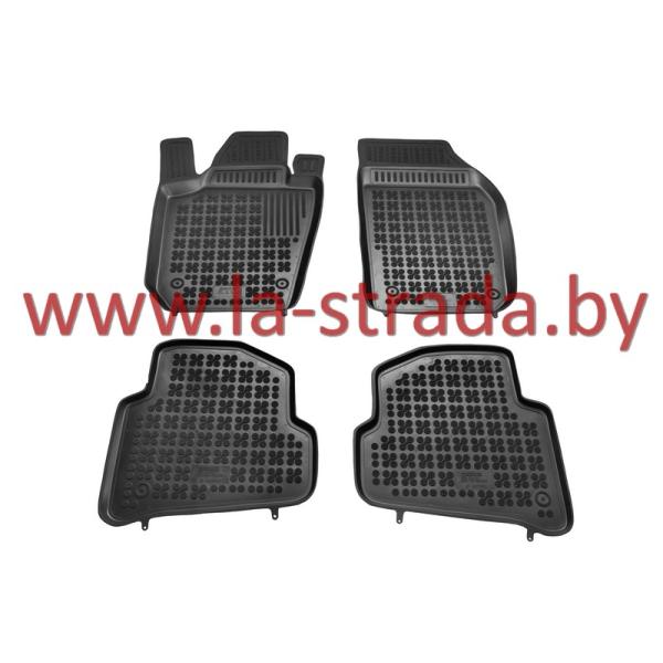 Комплект резиновых автомобильных ковриков SKODA FABIA 2007-2014