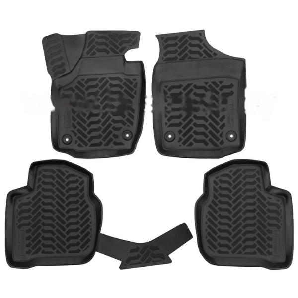 Комплект резиновых автомобильных ковриков SKODA RAPID 2012-2020