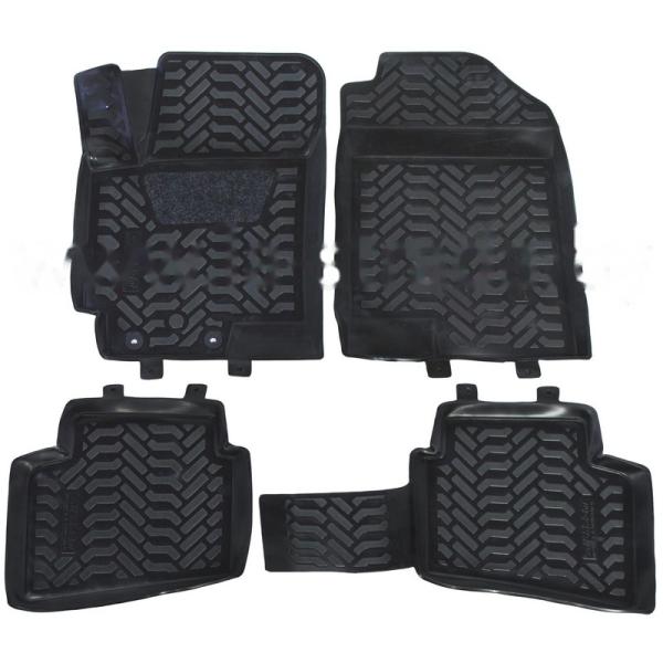 Комплект резиновых автомобильных ковриков HYUNDAI SOLARIS 2015-2017