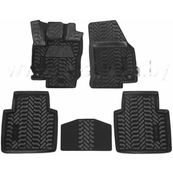 Комплект резиновых автомобильных ковриков SKODA KODIAQ 2016-