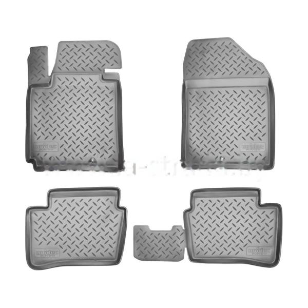 Комплект резиновых автомобильных ковриков KIA PICANTO 2008-2011