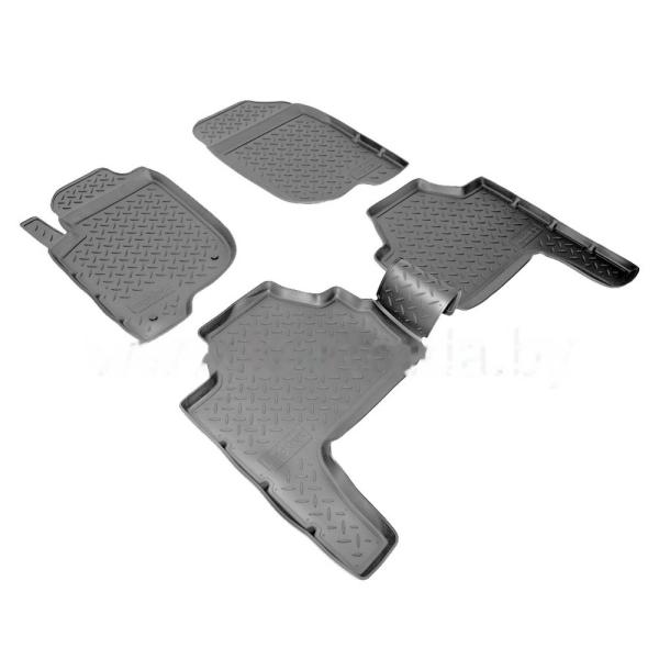 Комплект резиновых автомобильных ковриков MITSUBISHI PAJERO 2007-