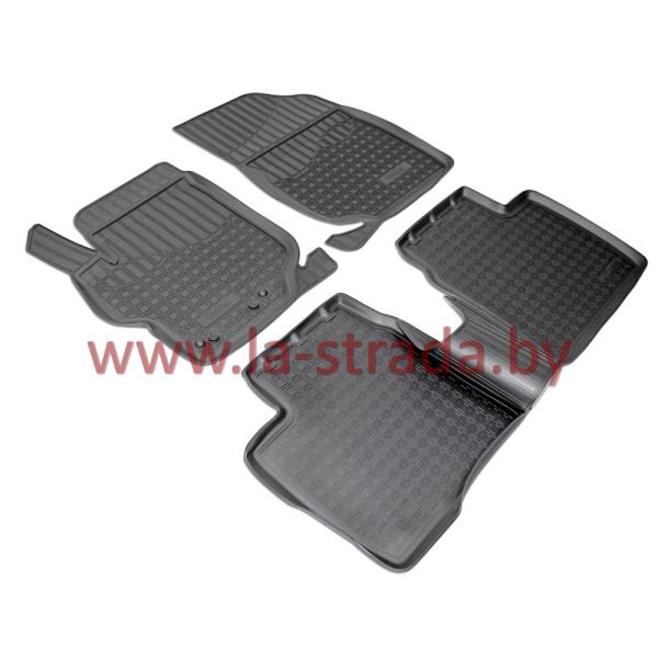 Комплект резиновых автомобильных ковриков PEUGEOT 301 2012-2017