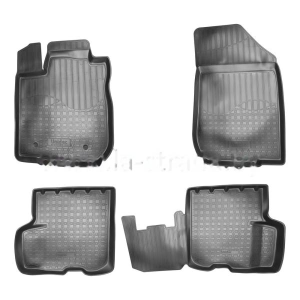 Комплект резиновых автомобильных ковриков RENAULT LOGAN 2014-