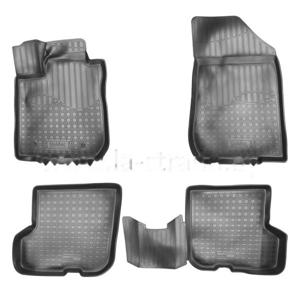 Комплект резиновых автомобильных ковриков RENAULT SANDERO 2008-2014