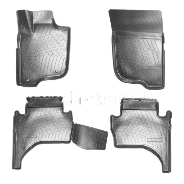 Комплект резиновых автомобильных ковриков MITSUBISHI L200 2010-2015