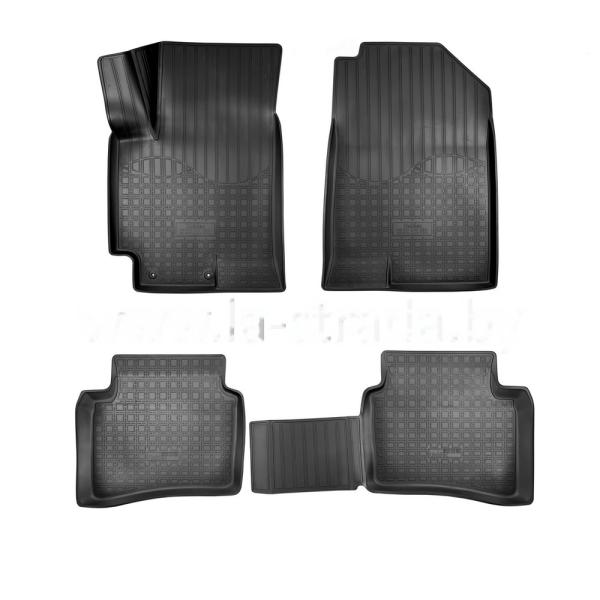 Комплект резиновых автомобильных ковриков HYUNDAI SOLARIS 2015-2017