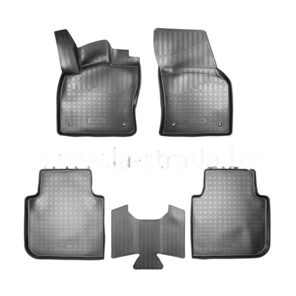 Комплект резиновых автомобильных ковриков SKODA KODIAQ 2016-