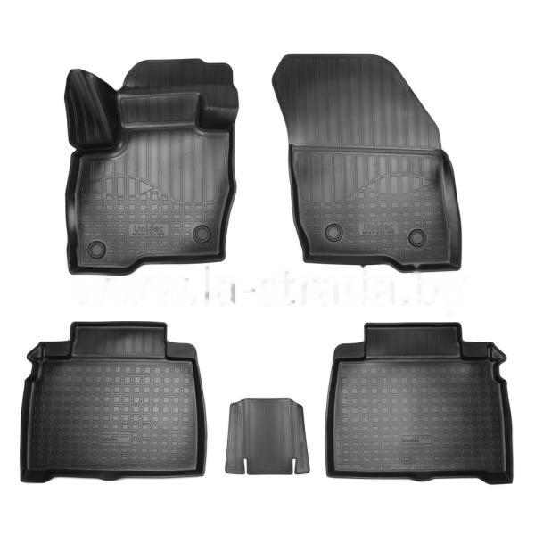Комплект резиновых автомобильных ковриков FORD GALAXY 2010-2015
