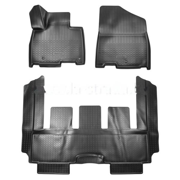 Комплект резиновых автомобильных ковриков KIA CARNIVAL 2014-2021