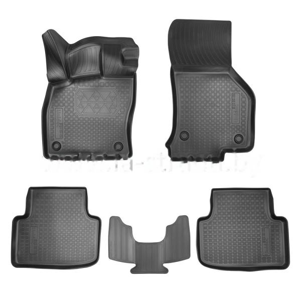 Комплект резиновых автомобильных ковриков SKODA OCTAVIA A7 2017-2020