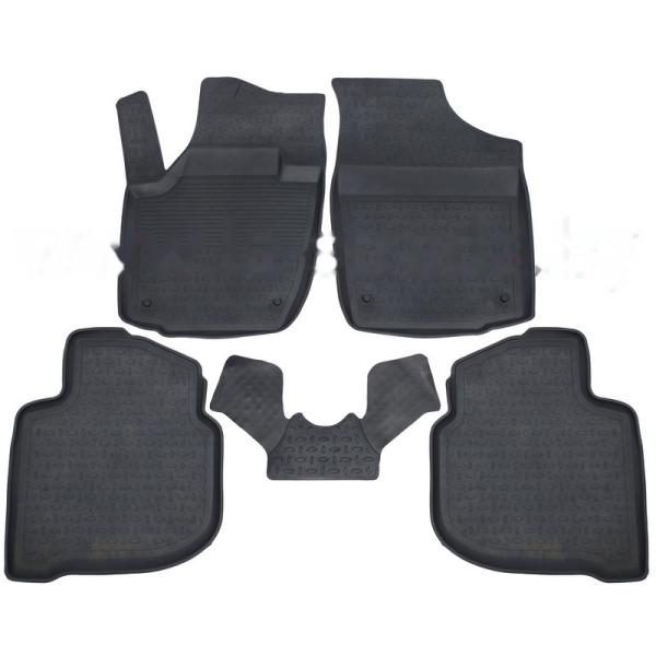 Комплект резиновых автомобильных ковриков SKODA RAPID 2012-2020
