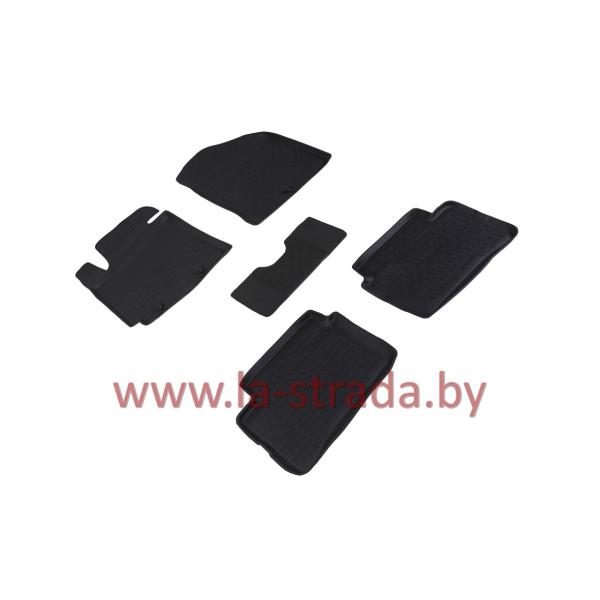 Комплект резиновых автомобильных ковриков KIA PICANTO 2008-2011