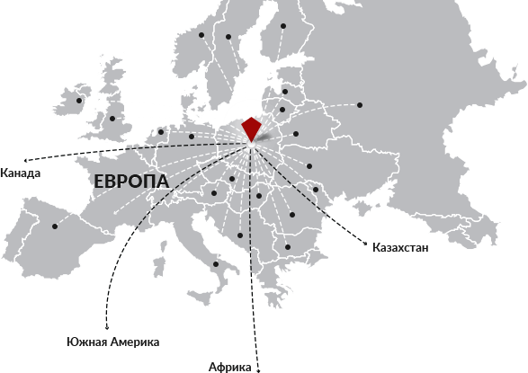 Карта поставок автоковриков FROGUM